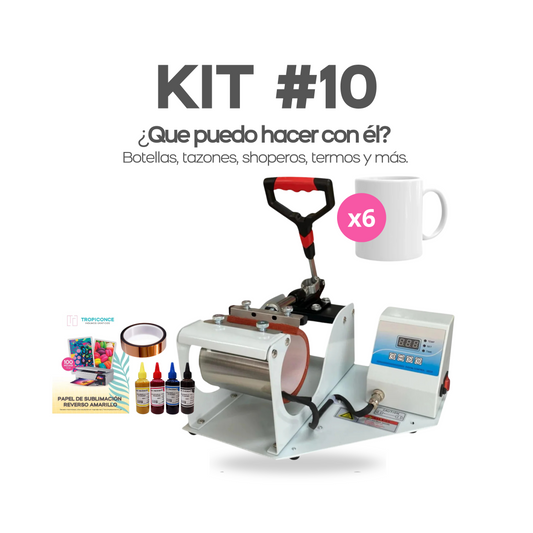 KIT #10 ESTAMPADORA DE TAZAS 11 oz E INSUMOS
