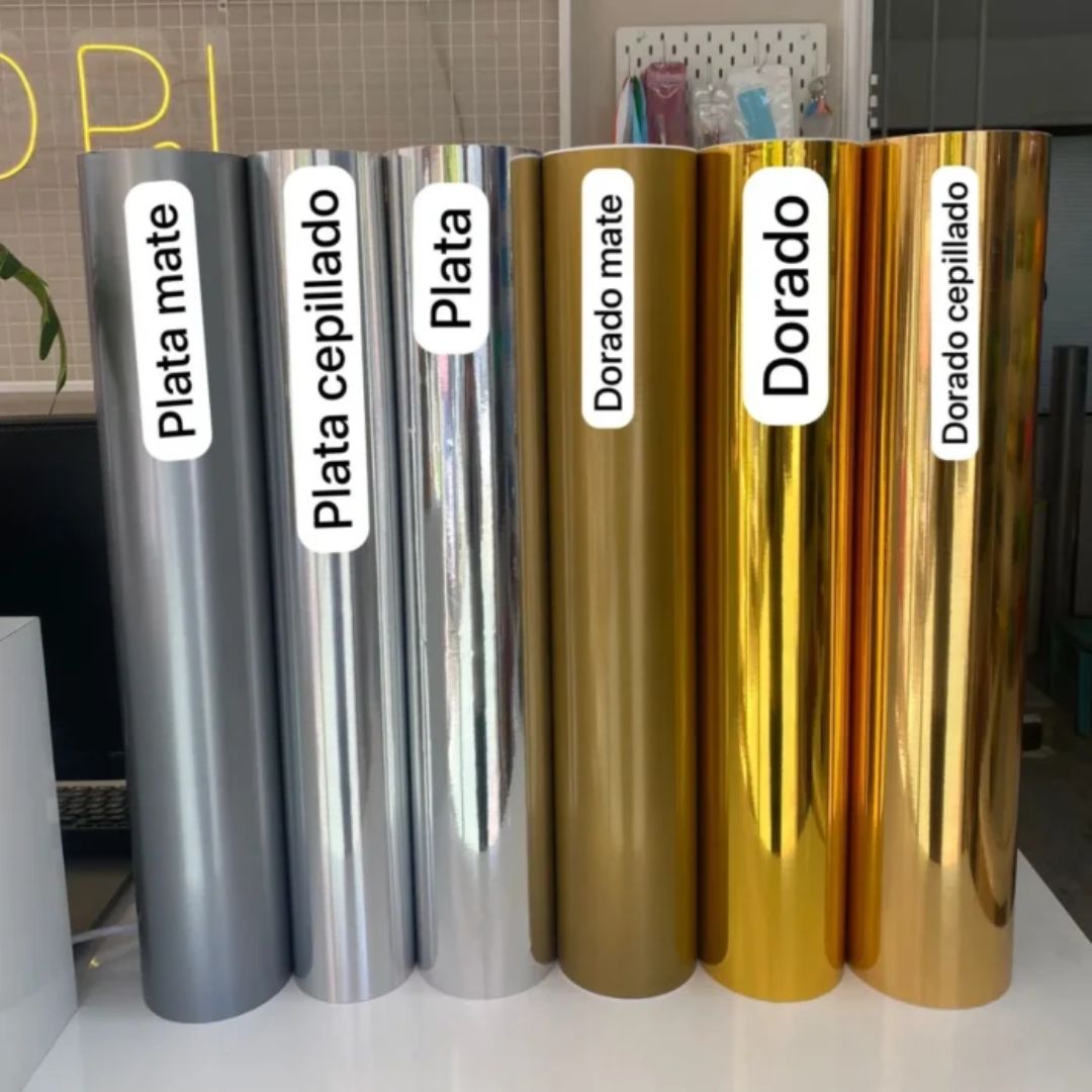 Vinilo Adhesivo Decorativo Metalizado