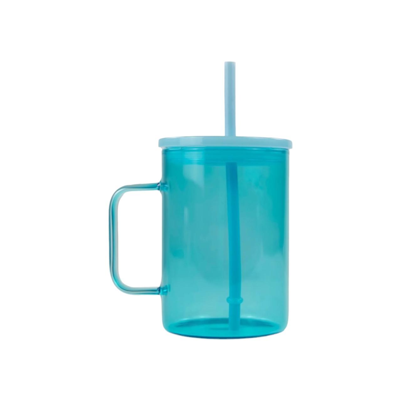 Taza de Vidrio con Tapa 15 oz