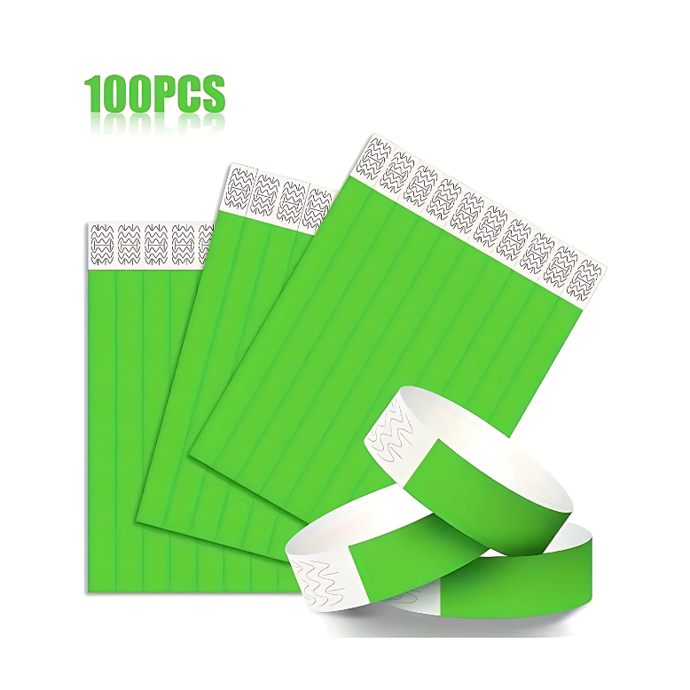 Pulseras Tyvek para Eventos y Actividades - 100 Unid