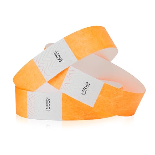 Pulseras Tyvek para Eventos y Actividades - 100 Unid