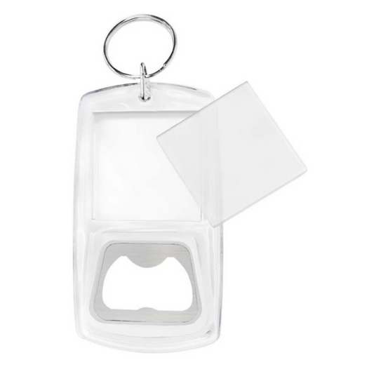 Llavero Acrílico Destapador Portafoto