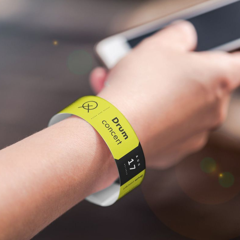 Pulseras Tyvek para Eventos y Actividades - 100 Unid