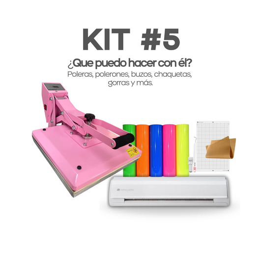 KIT #5 ESTAMPADORA PLANA 38X38 Y PLOTTER CAMEO 5