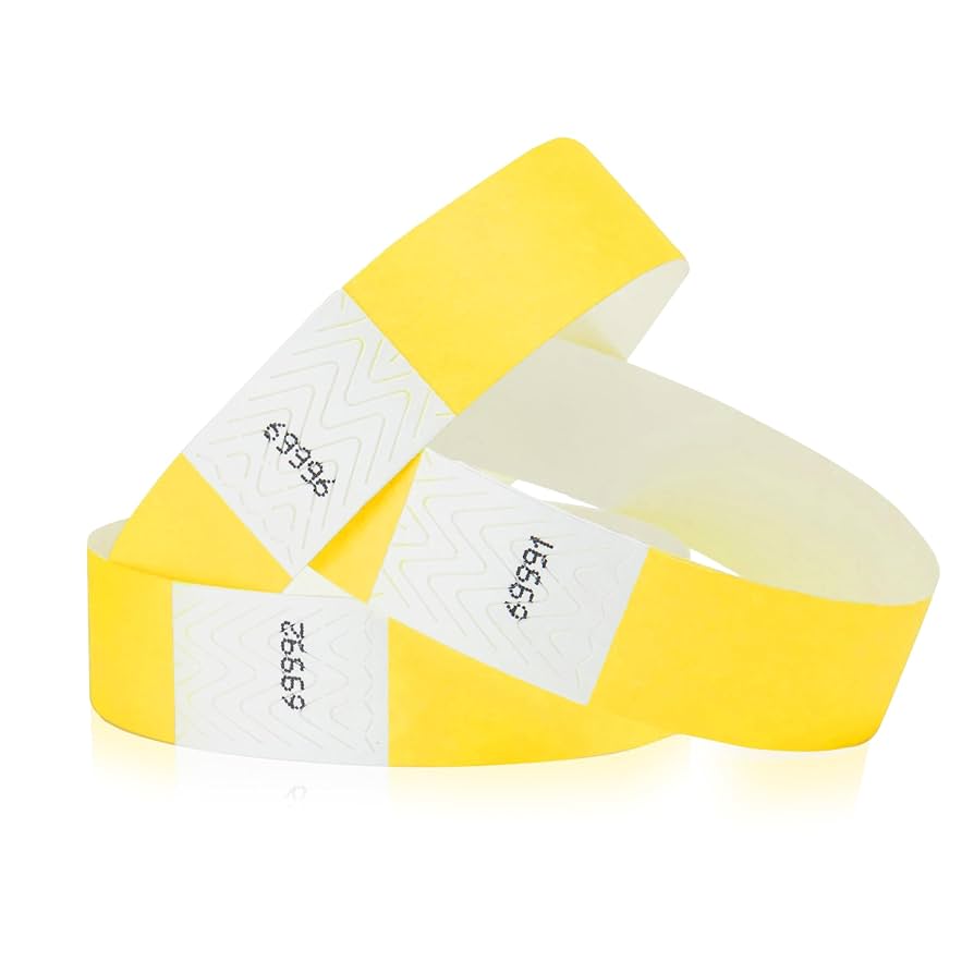 Pulseras Tyvek para Eventos y Actividades - 100 Unid