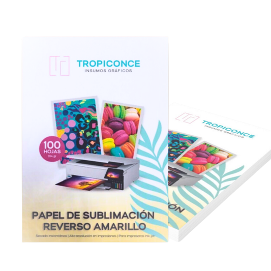Papel de Sublimación 104 gr Reverso Amarillo