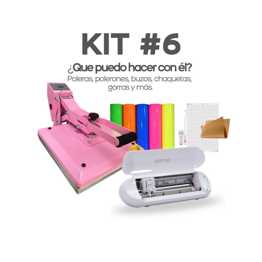 KIT #6 ESTAMPADORA PLANA 38X38 Y PLOTTER PORTRAIT 4