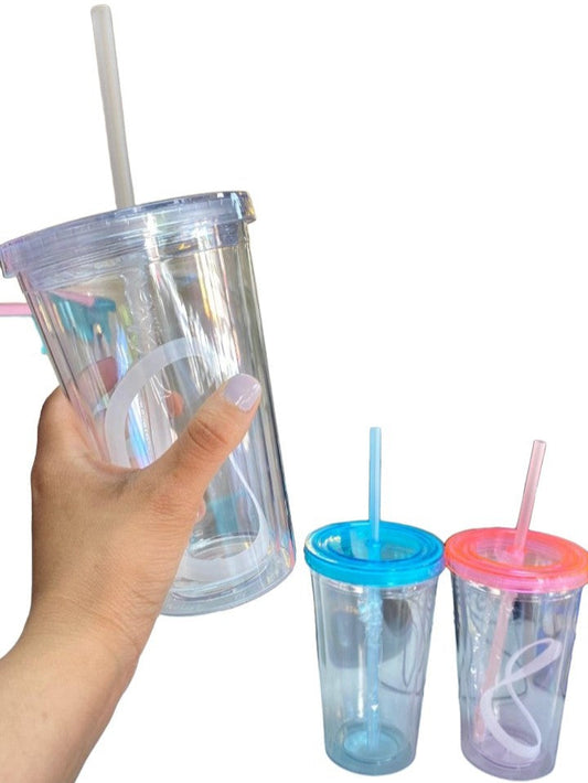 Vaso Boba Acrílico Doble Pared – 16 oz