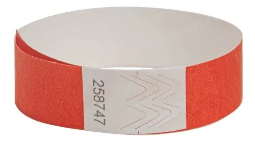 Pulseras Tyvek para Eventos y Actividades - 100 Unid