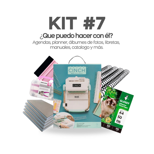KIT #7 ENCUADERNADORA CINCH y CROP A DILE