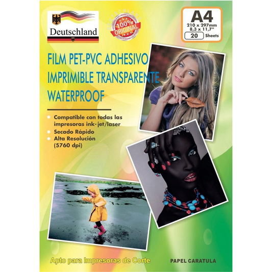 Vinilo PVC Imprimible Transparente Resistente al Agua