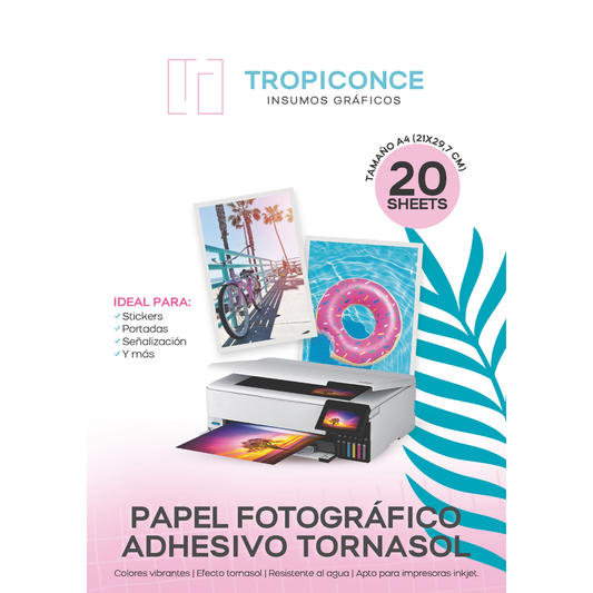 Fotog. Adhesivo Tornasol A4