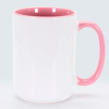 Taza Sublimable Interior y Mango de Color