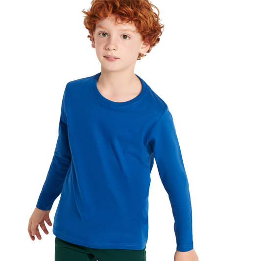 Polera Manga Larga Infantil - 100% Algodón