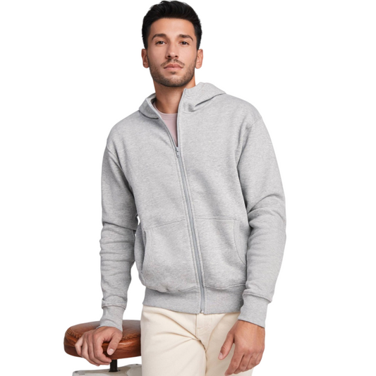 Polerón Canguro con Cierre Unisex