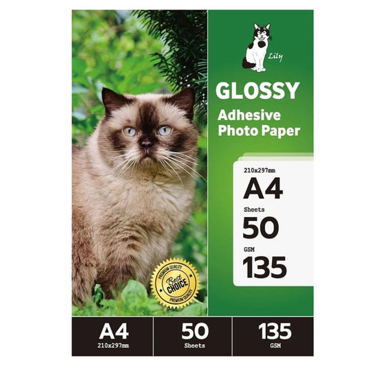 Fotográfico Adhesivo Brillante - 50 Hojas Lily