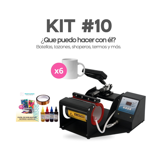 KIT #10 ESTAMPADORA DE TAZAS 11 oz E INSUMOS