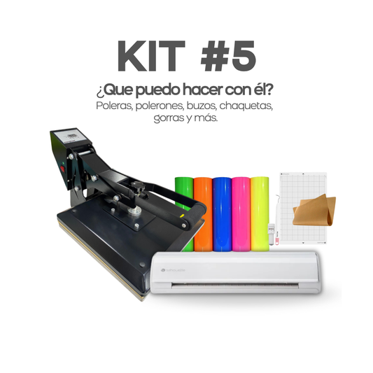 KIT #5 ESTAMPADORA PLANA 38X38 Y PLOTTER CAMEO 5