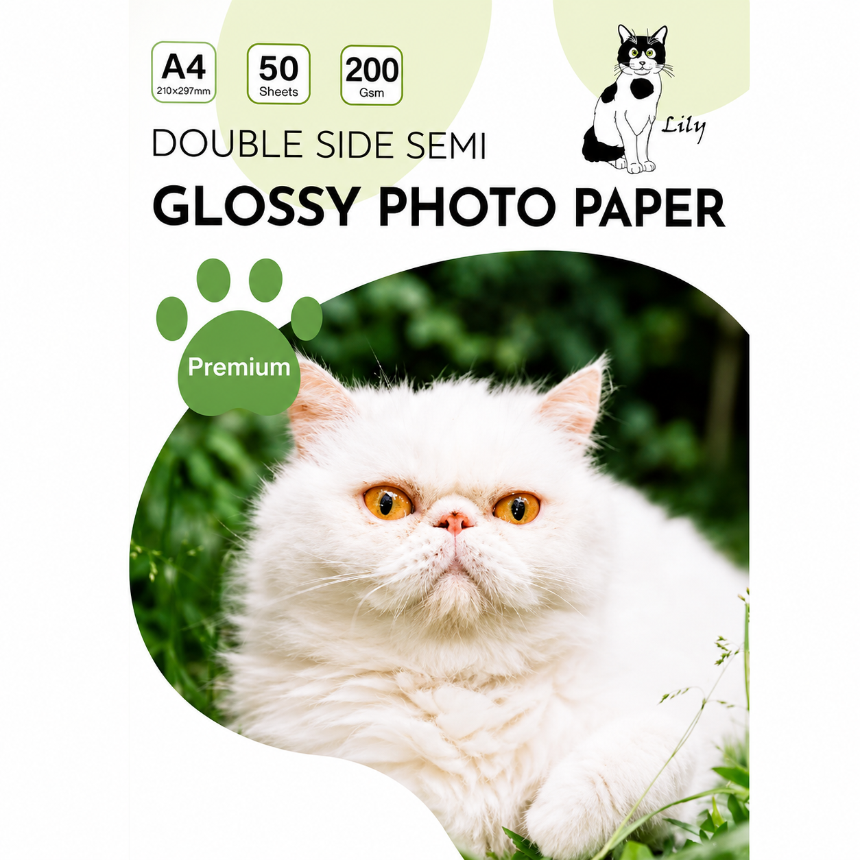 Papel Fotográfico Semi Glossy Doble Cara A4 – 200 gr 50 Hojas
