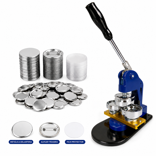 Maquina de Chapitas Profesional + Matriz + 100 Chapitas