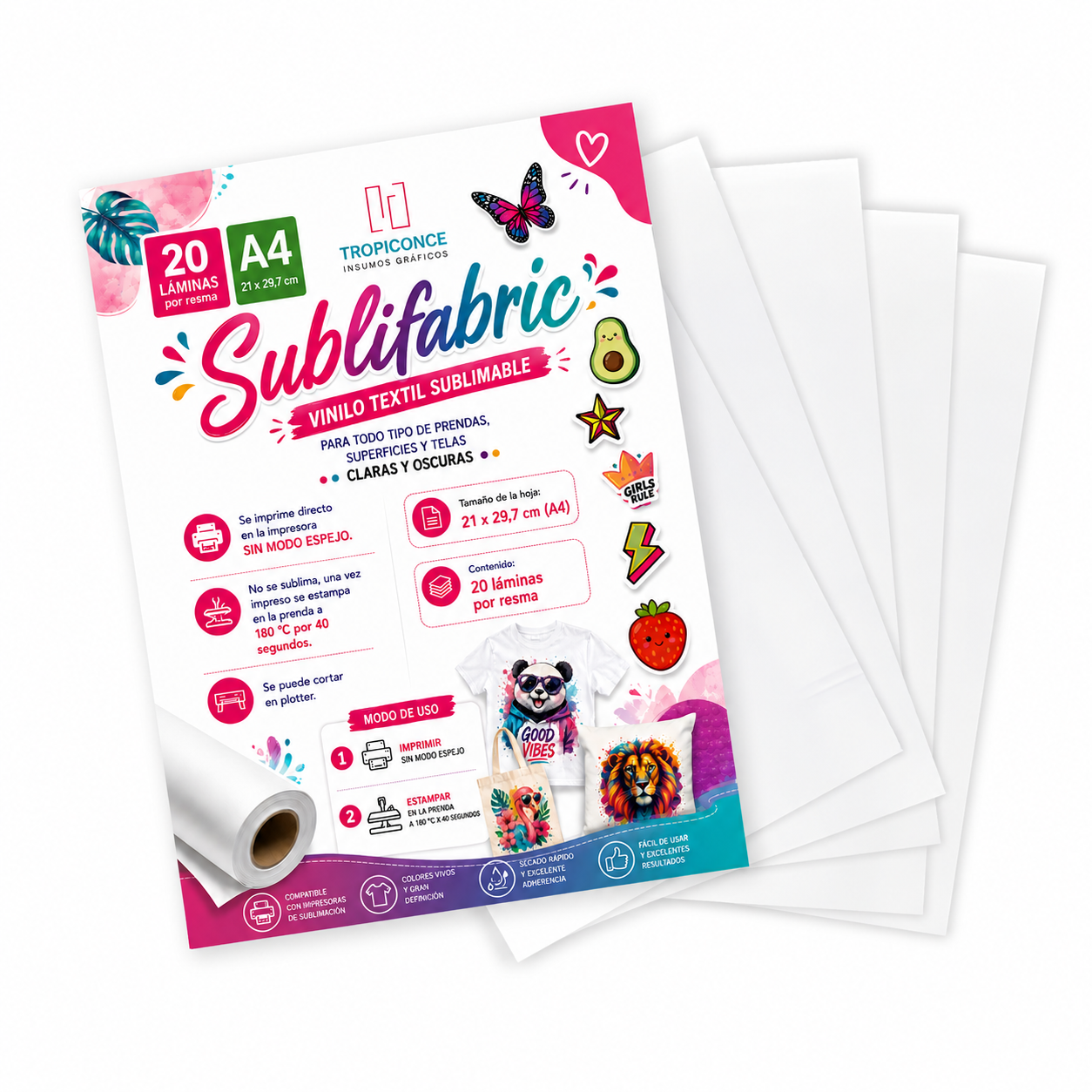 Vinilo Textil SUBLIFABRIC Sublimable