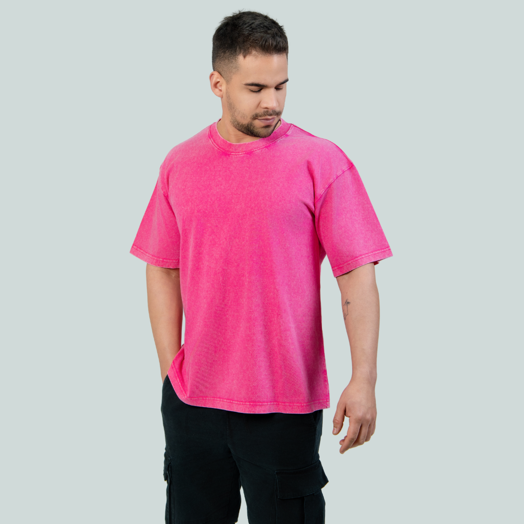 Polera Oversized Acid Wash