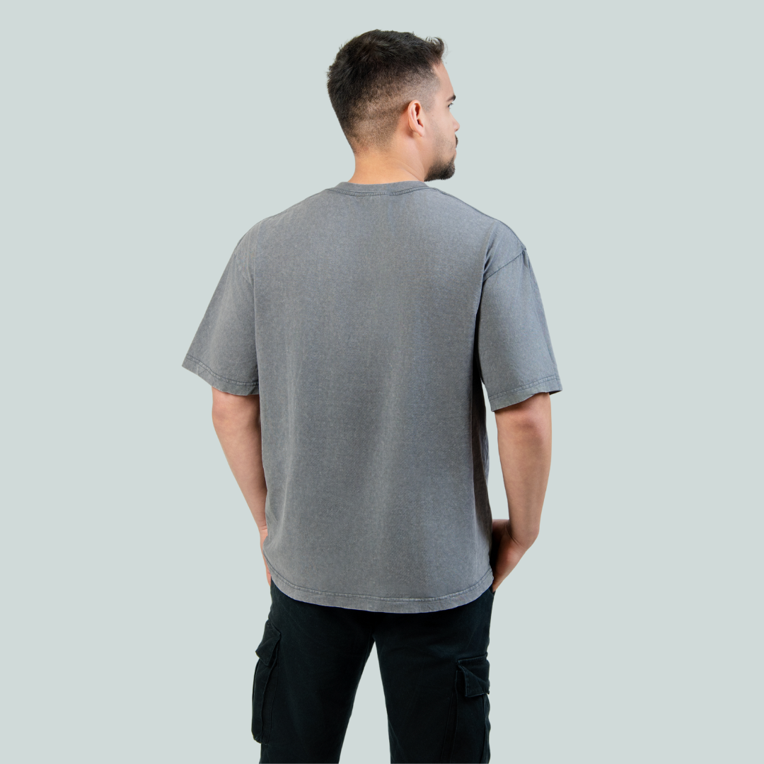 Polera Oversized Acid Wash