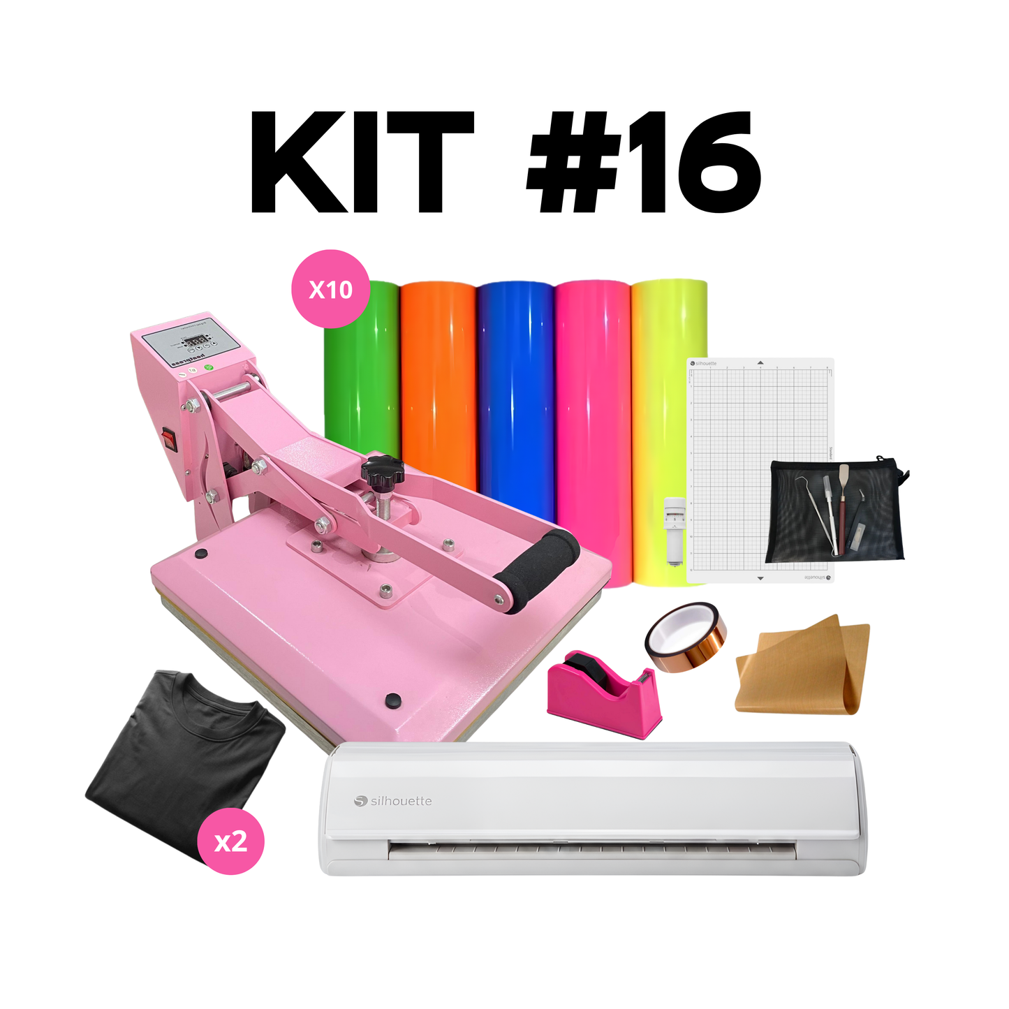 ESTAMPADORA PLANA 38x38 + PLOTTER CAMEO 5 ALPHA E INSUMOS