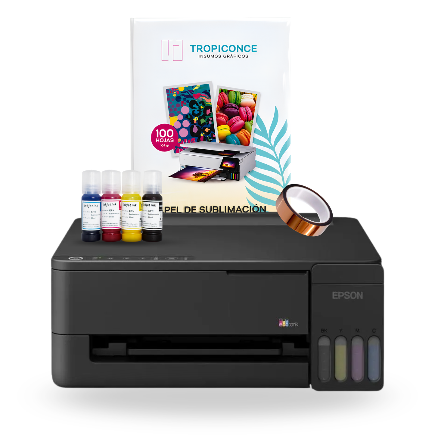 Impresora EcoTank Inalámbrica Epson L1350 - Adaptada a Sublimación