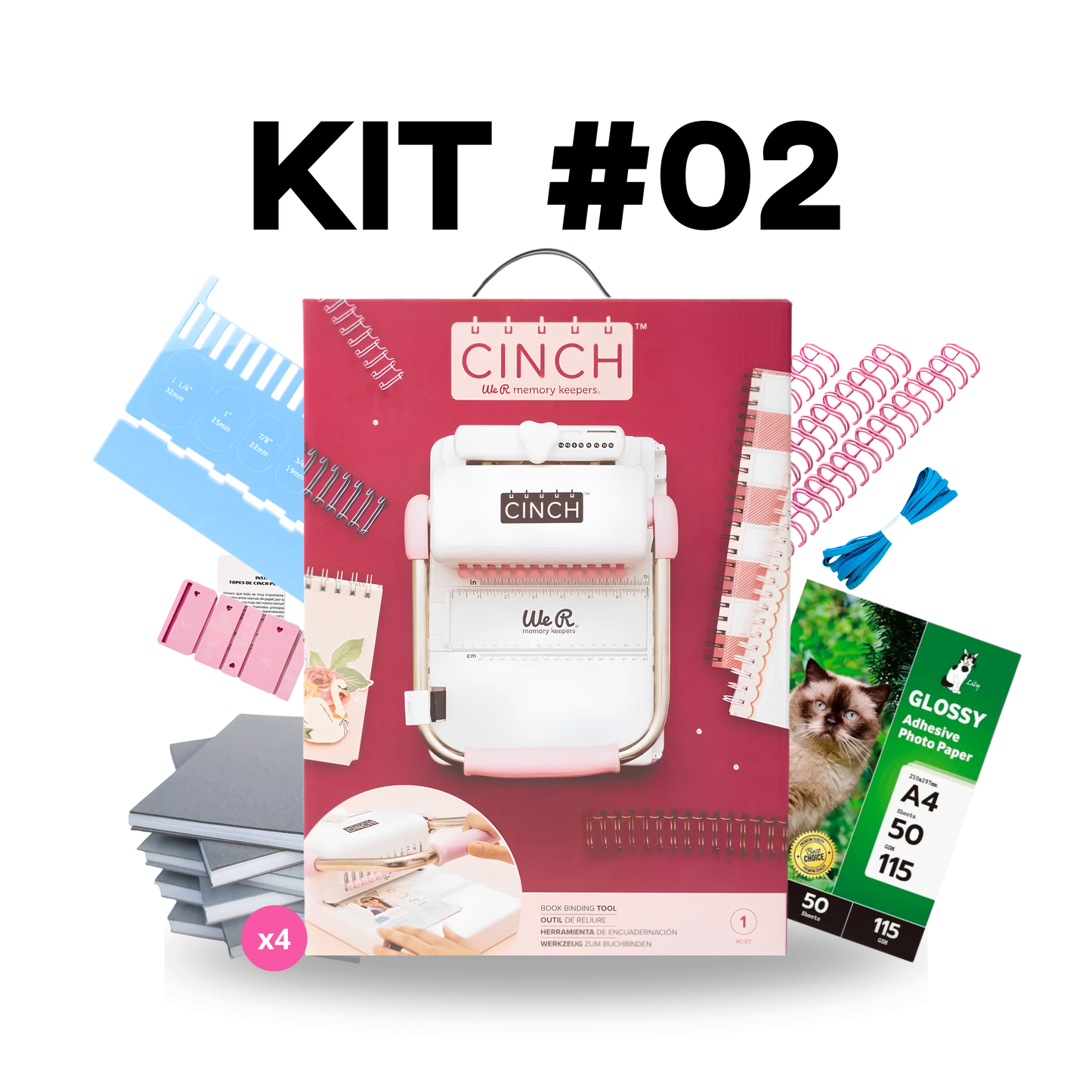 ENCUADERNADORA CINCH + INSUMOS