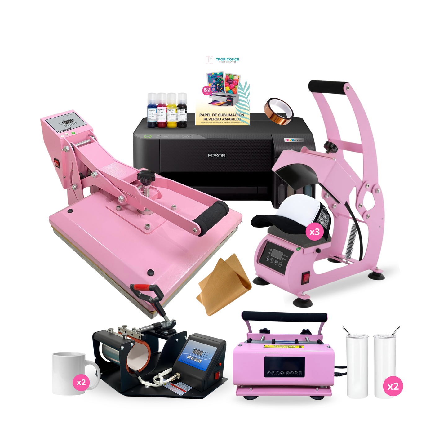 Kit Full inicial Poleras, Tazas, Botellas y Jockeys #5
