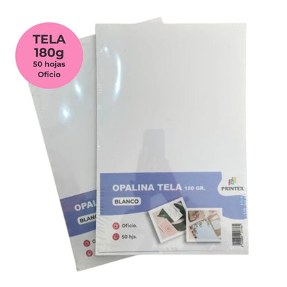Opalina Lisa y Tela Texturizada