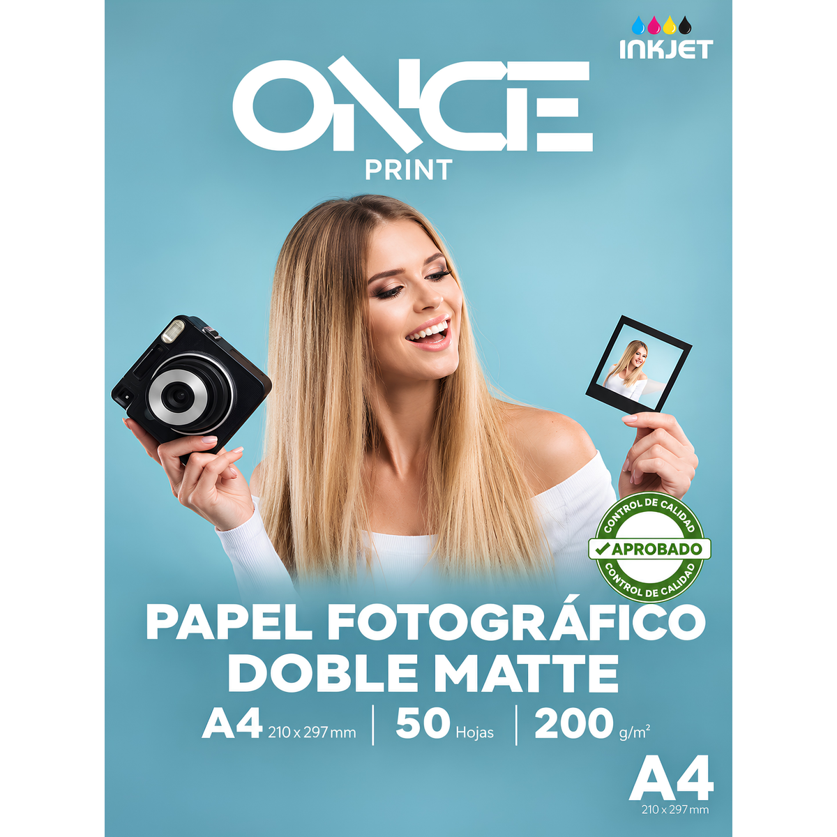 Papel Fotografico Doble Cara Mate 200 grs