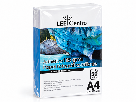 Fotografico Adhesivo Brillante Lee Centro - 115 gr y 135 gr