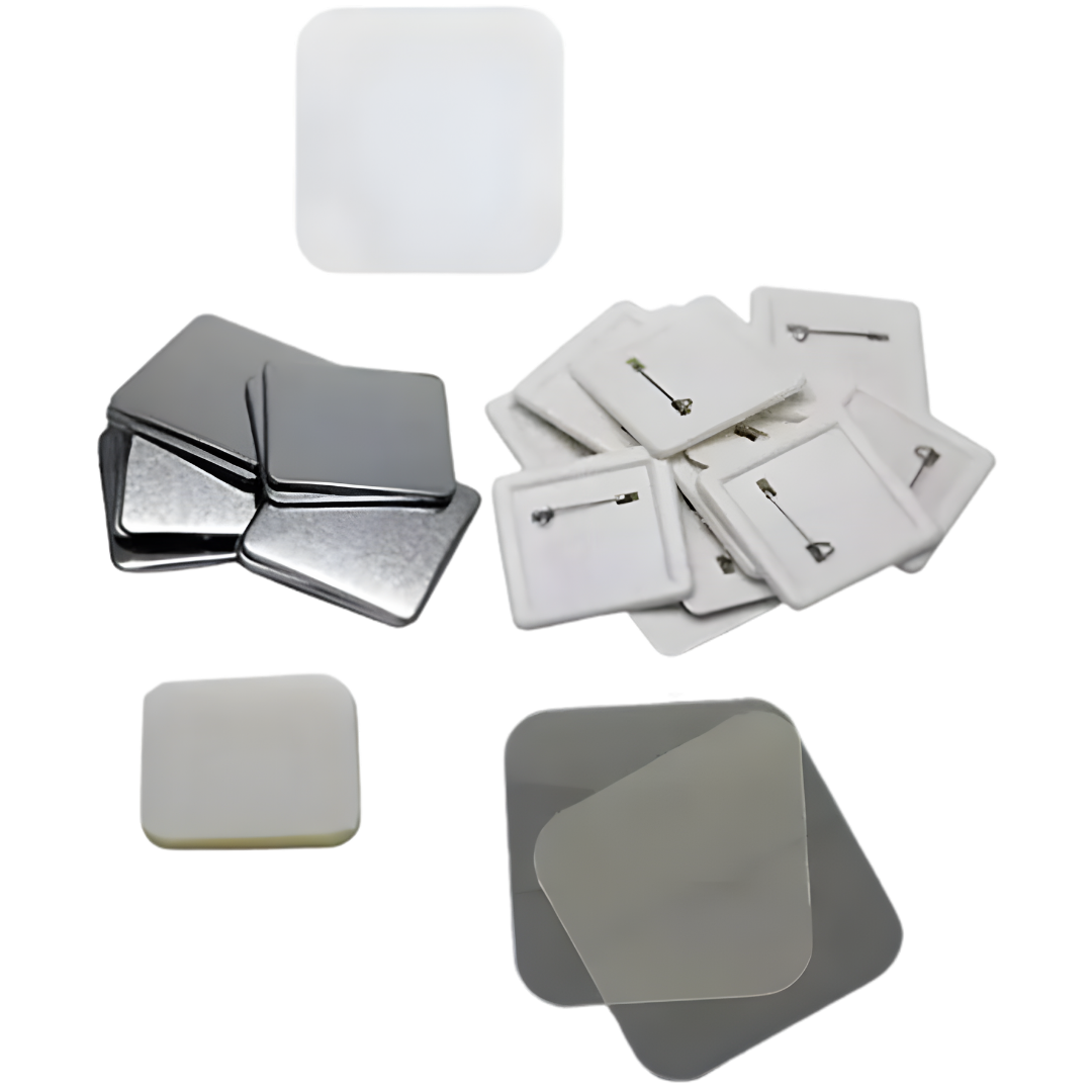 Chapitas Cuadradas Imán 50 mm - 100 Unidades