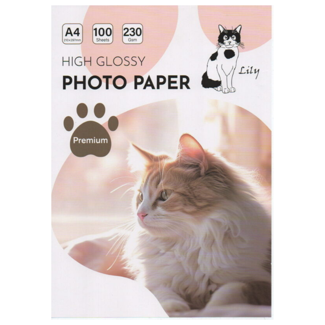 Papel Fotográfico High Glossy A4 – 230 gr (100 Hojas)