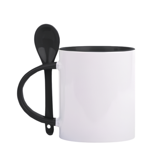 Tazon con Cuchara - 11 Oz