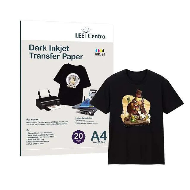 Papel Transfer Telas Oscuras - 20 Hojas