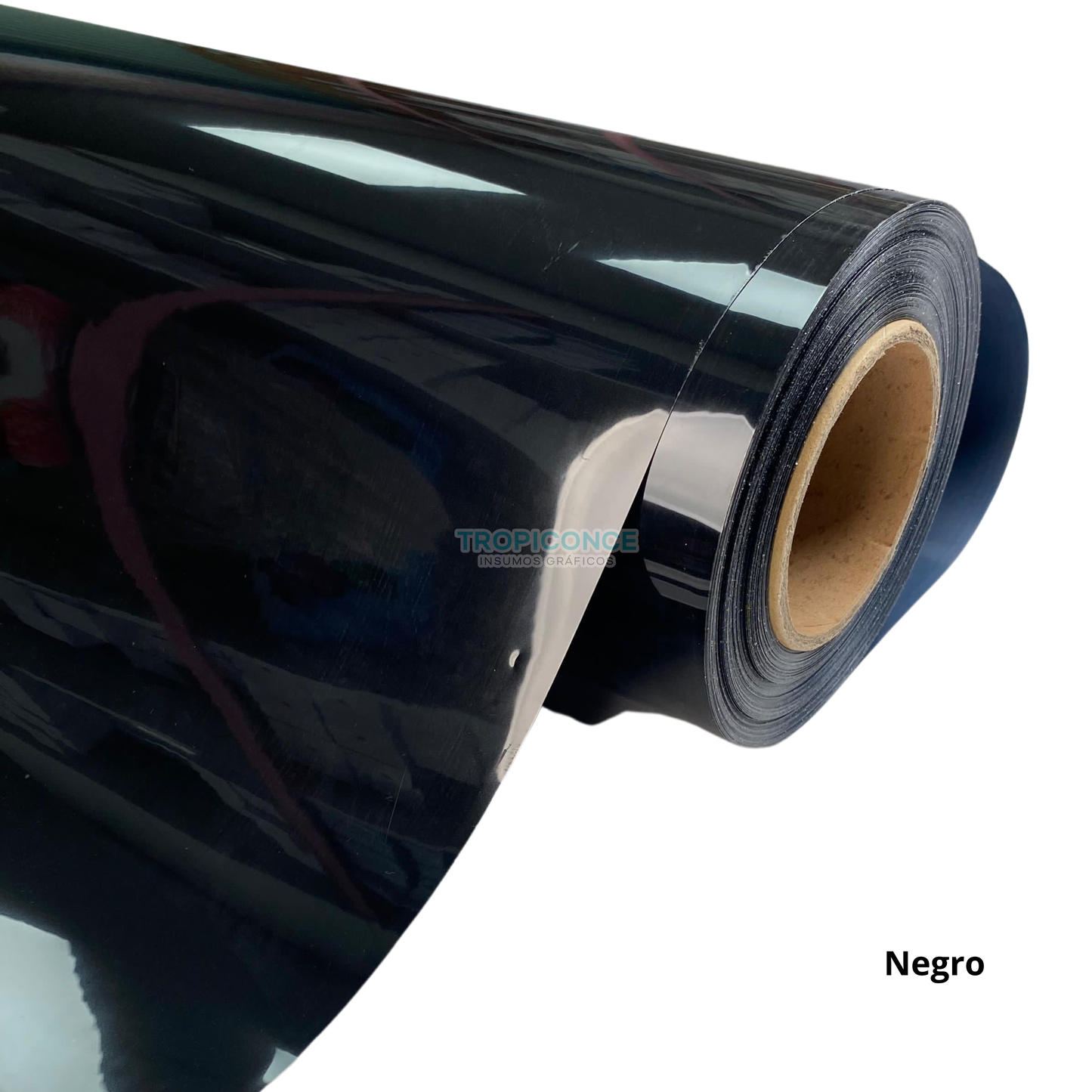Rollo 50 Metros Vinilo Textil Pu Blanco y Negro