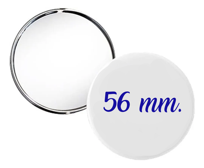 Chapita Espejo 56 y 58mm - 25 Unidades