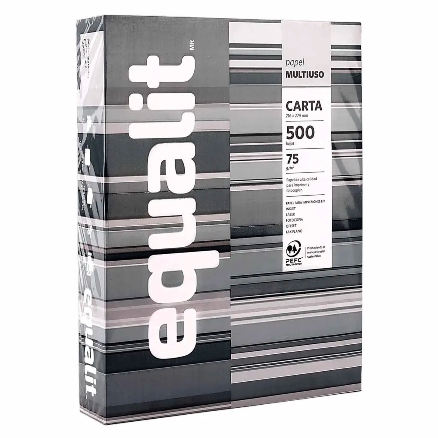 Papel Fotocopia Carta Equalit 75 g - 500 hojas